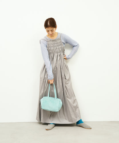 #39/ Square duffle XS (clear mint) / pigskin "Lining Suede"