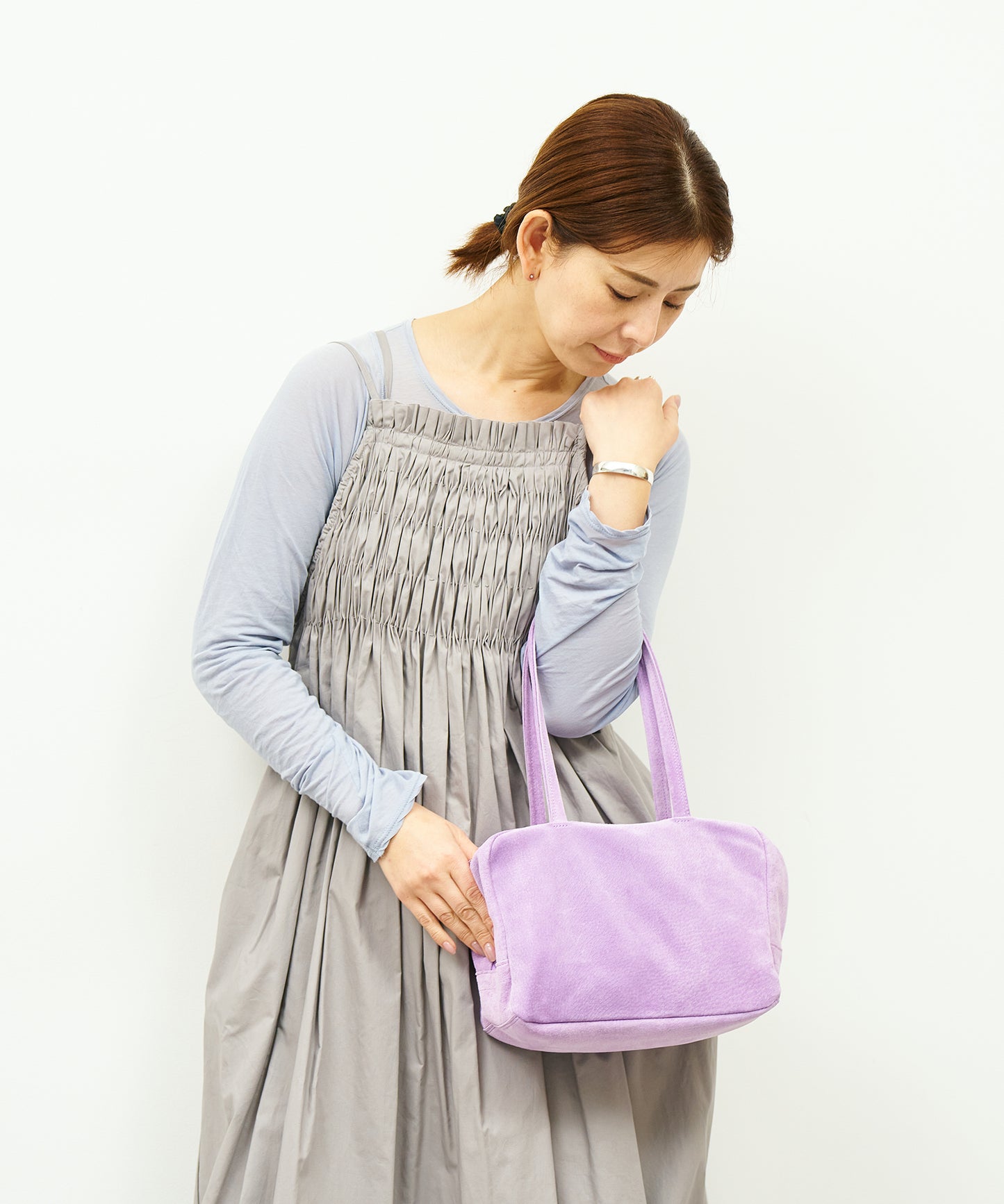 #39/ Square duffle XS (lavender) / pigskin "Lining Suede"