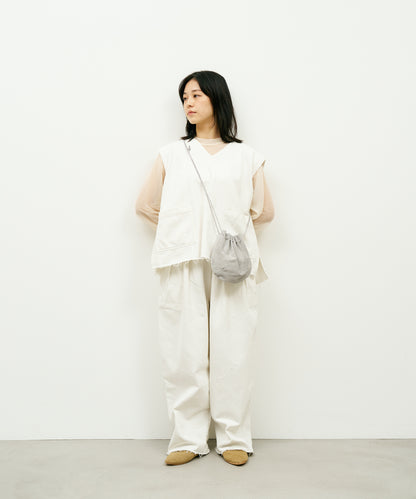 #39/ Balloon shoulder (sand gray) / pigskin "Lining Suede"