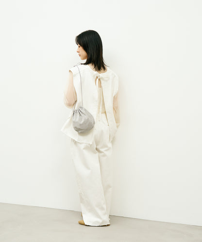 #39/ Balloon shoulder (sand gray) / pigskin "Lining Suede"