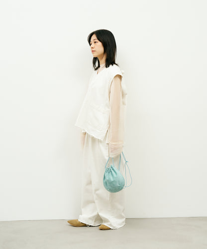 #39/ Balloon shoulder (clear mint) / pigskin "Lining Suede"