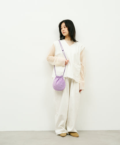 #39/ Balloon shoulder (lavender) / pigskin "Lining Suede"