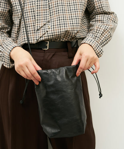 《Limited 5%》Stem Draw - Black / cowhide Aperto