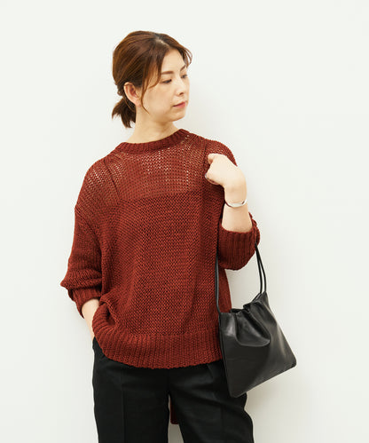 #45/ Float mini tote (黑色) / 牛皮 "APERTO" 