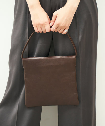 #45/ Float mini tote (苦棕) / 牛皮 "APERTO" 