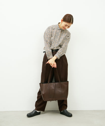 《Limited 5%》Trim Tote - Bitter brown / cowhide Aperto