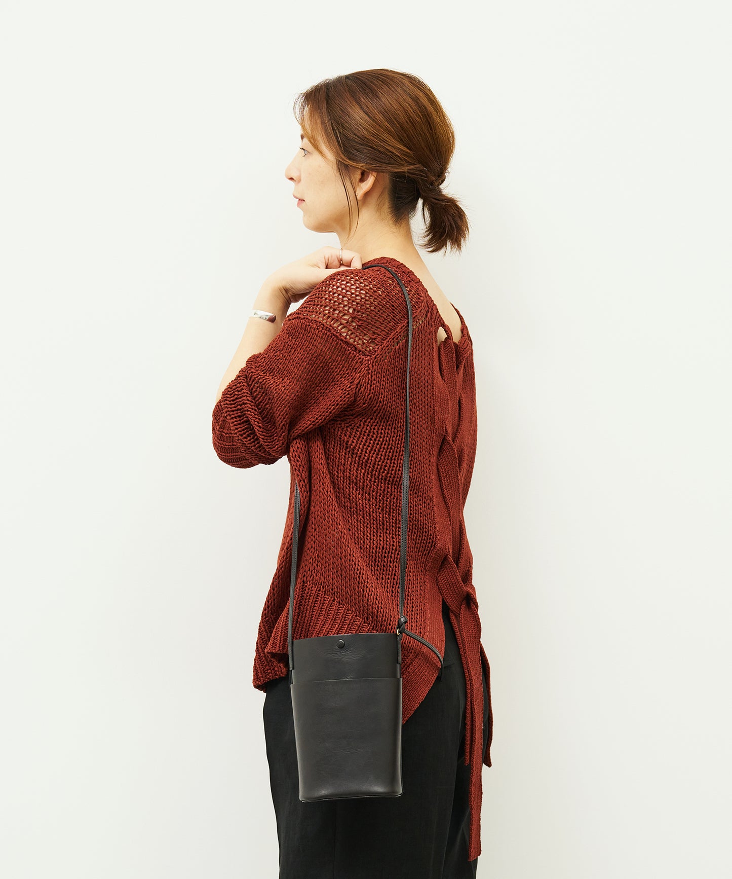 Sleek path XS - Black / cowhide Aperto
