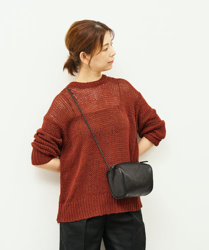 #45/ Float 迷你肩包 (黑色) / 牛皮 "APERTO" 