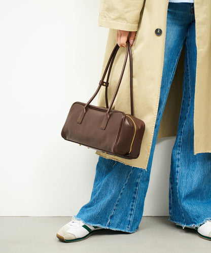 《Limited 5%》Contour Boston S - Bitter brown / cowhide Aperto