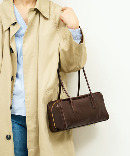 《Limited 5%》Contour Boston S - Bitter brown / cowhide Aperto