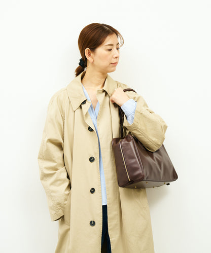《Limited 5%》Contour Boston M - Bitter brown / cowhide Aperto
