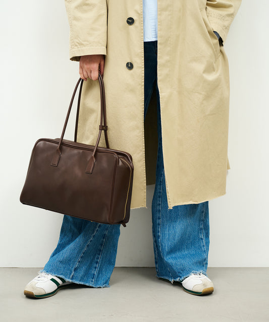 《Limited 5%》Contour Boston M - Bitter brown / cowhide Aperto