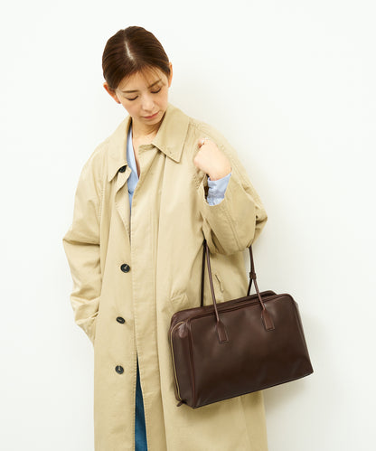 《Limited 5%》Contour Boston M - Bitter brown / cowhide Aperto