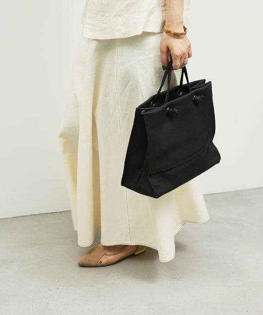 #51b《SALE 30%》Day shopper (ink black) / cowhide "PHILIP"