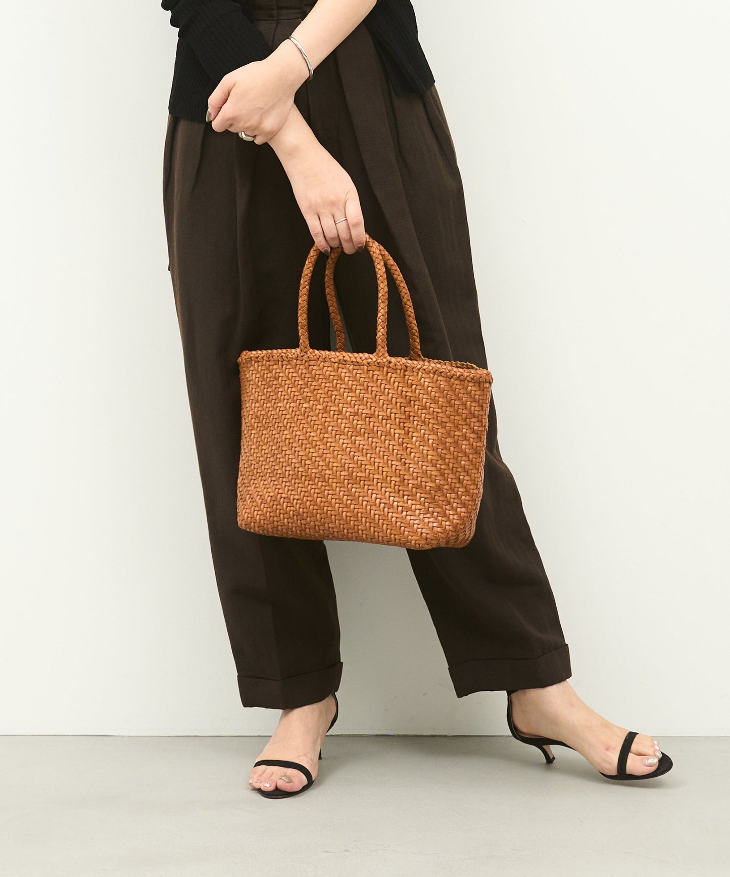 Bolso de mano Mercado / piel de vacuno "BUFFALO MESH" 