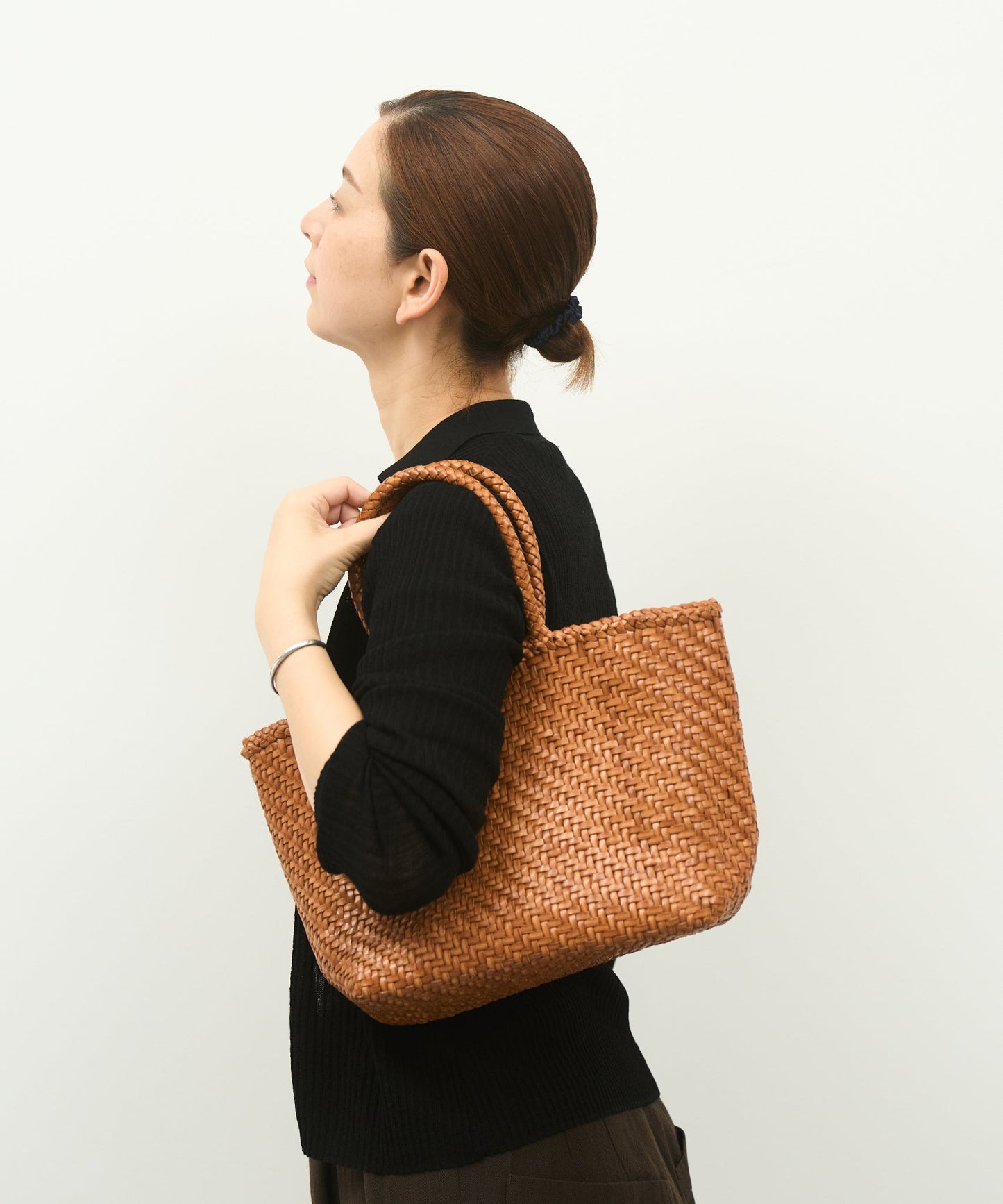 Bolso de mano Mercado / piel de vacuno "BUFFALO MESH" 