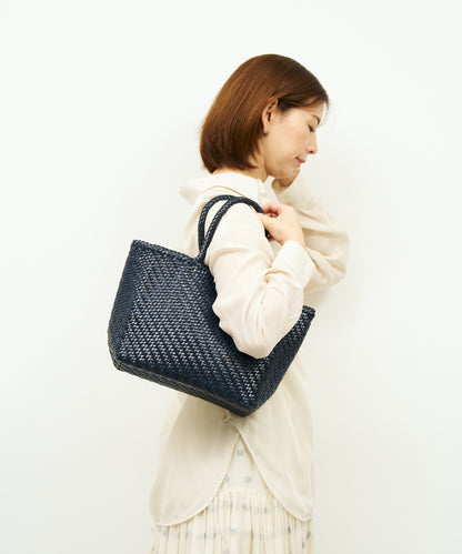 #57/ Mercado 手提包 (经典海军蓝) / 牛皮“BUFFALO MESH” 