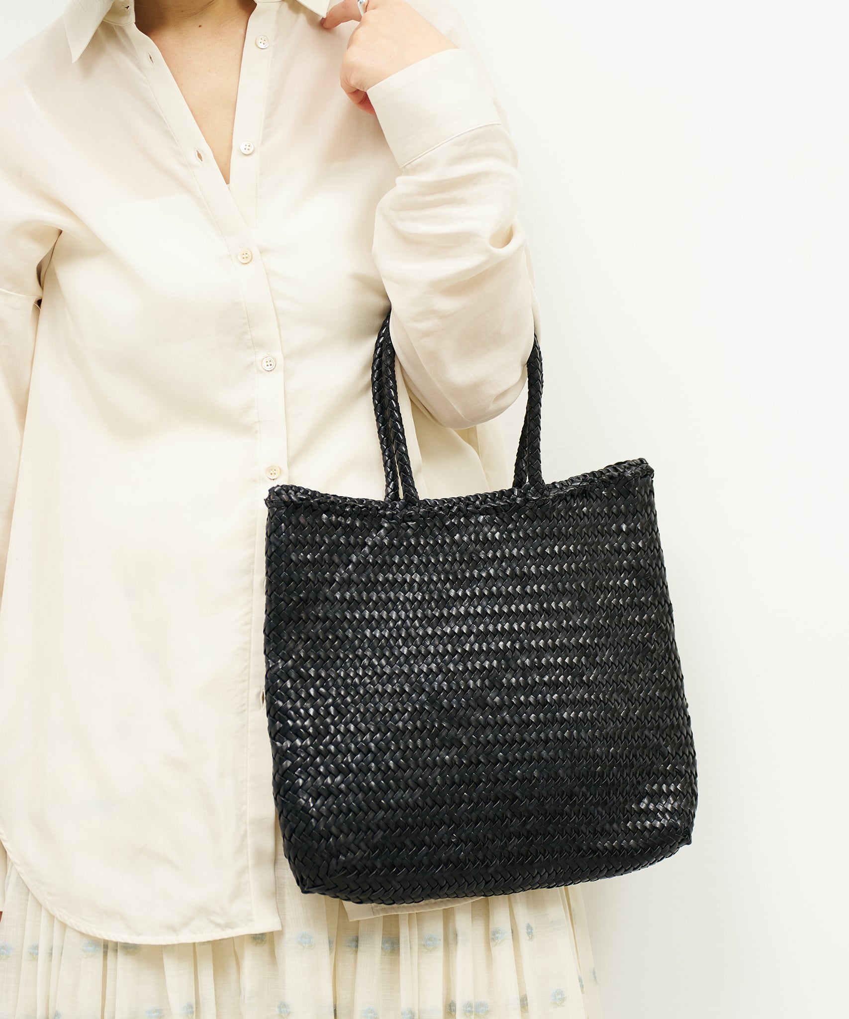 Handwoven Water Buffalo Leather Mesh Bag – Ages Beautifully