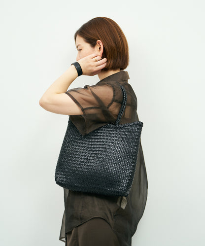 Mercado shopper bag - Black / Buffalo mesh