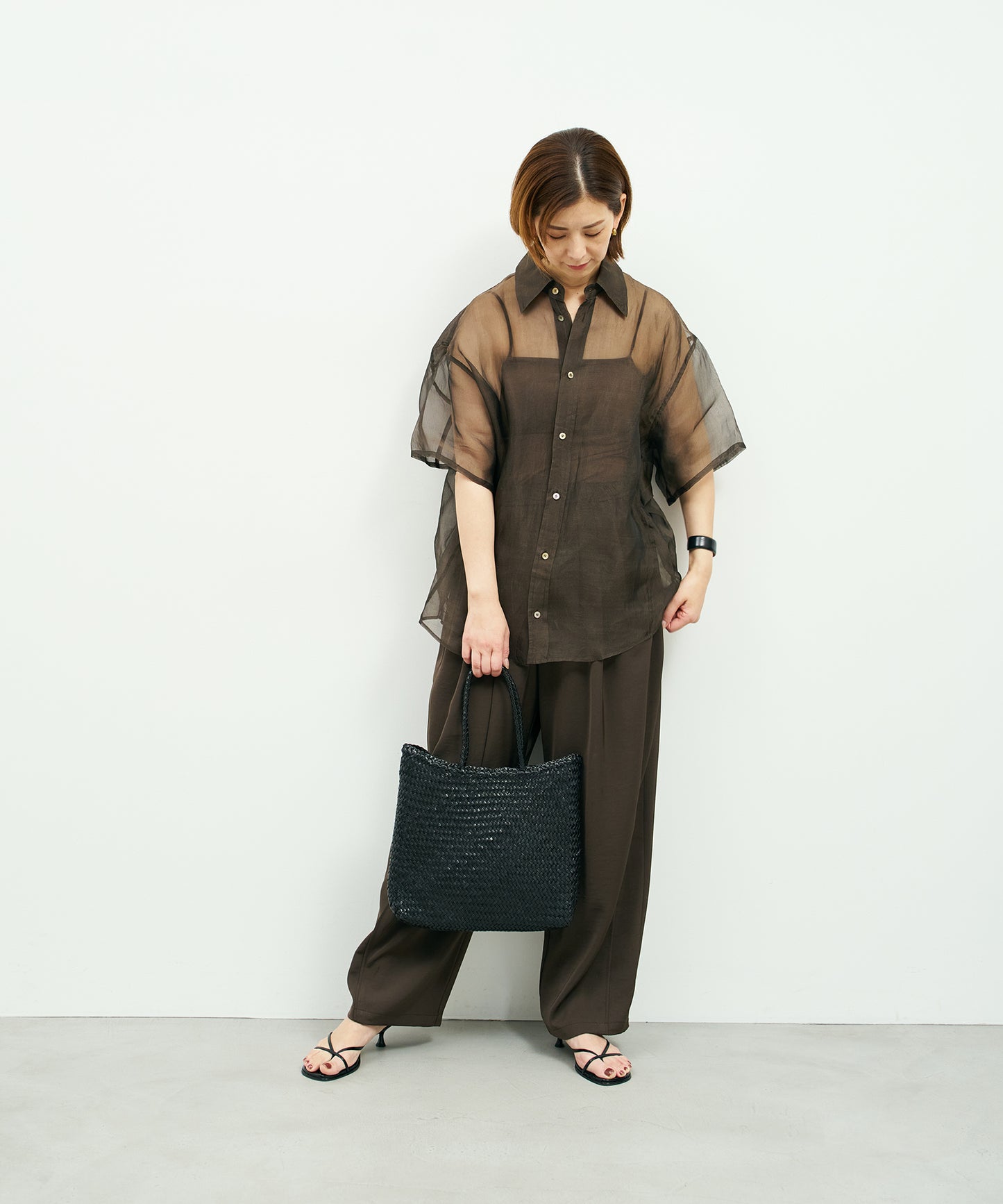 Mercado shopper bag - Black / Buffalo mesh