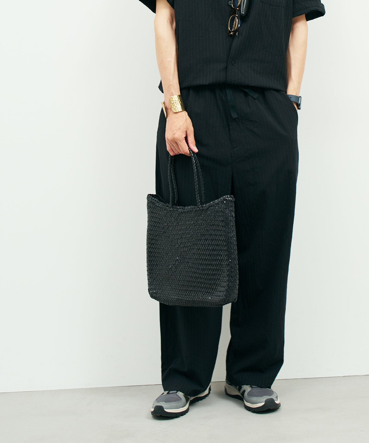 Mercado shopper bag - Black / Buffalo mesh