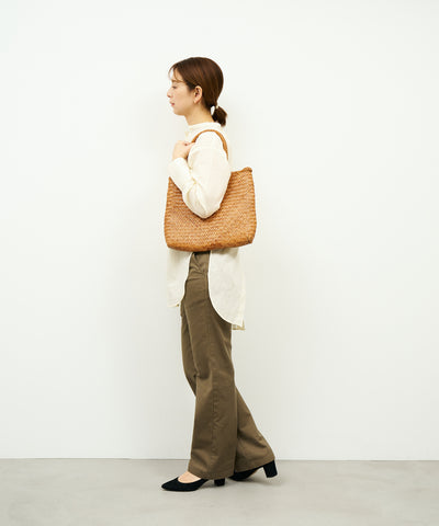 Mercado shopper bag - Vintage tan / Buffalo mesh