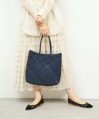 #57/ Mercado 购物袋 (经典海军蓝) / 牛皮“BUFFALO MESH”