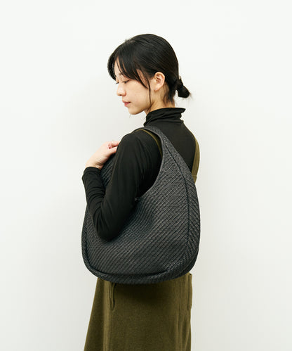 #60/ Circle Basket (black) / sheep skin "SHEEP MESH"