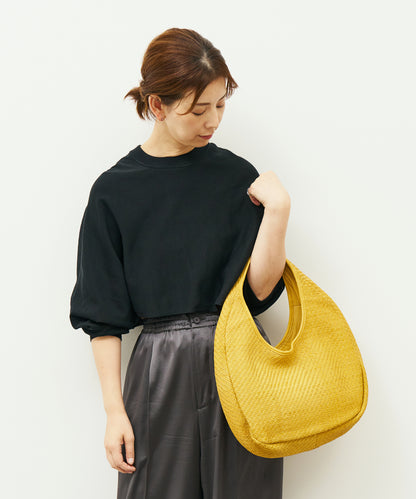 #60/ 圓形籃子 (芥末黃) / 羊皮“SHEEP MESH” 