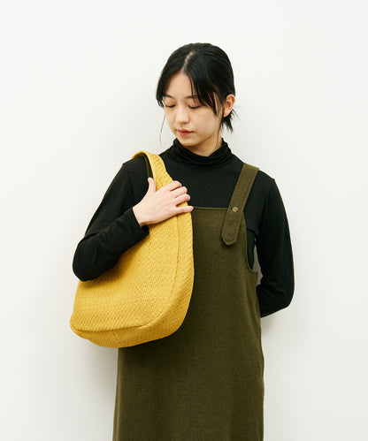 #60/ 圓形籃子 (芥末黃) / 羊皮“SHEEP MESH” 