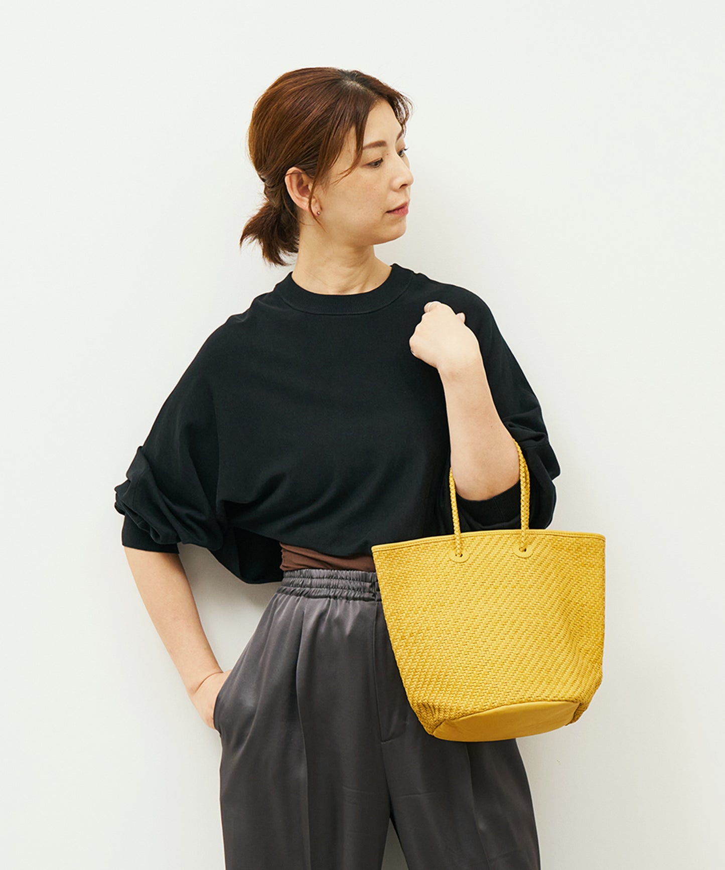 #60/ 籃子（芥末黃）/ 羊皮“SHEEP MESH” 