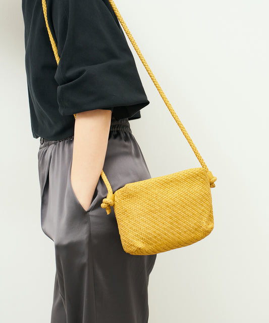 #60/ Barrel Shoulder S (mustard) / sheepskin "SHEEP MESH"