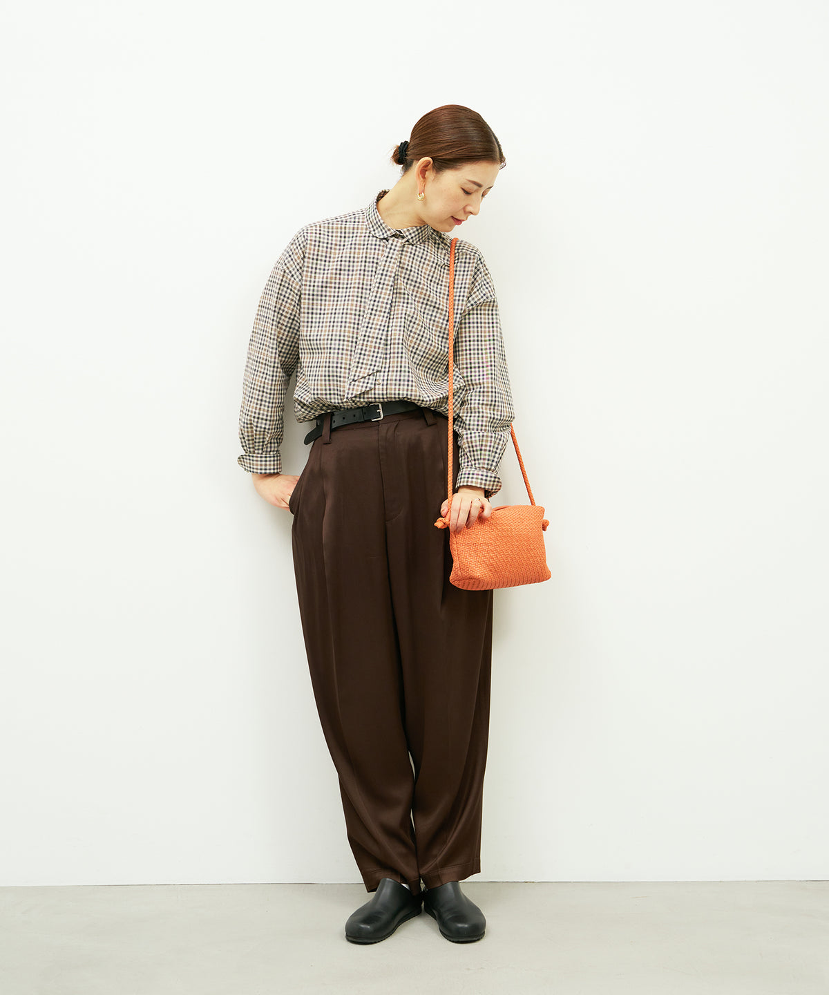 Barrel Shoulder M - orange / sheepskin Sheep mesh