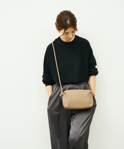 #60/ Barrel Shoulder M (marron beige) / sheepskin "SHEEP MESH"