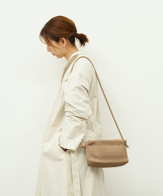 #60/ Barrel Shoulder M (marron beige) / sheepskin "SHEEP MESH"