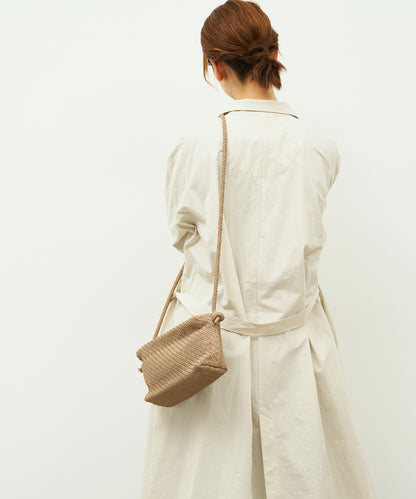 #60/ Barrel Shoulder M (marron beige) / sheepskin "SHEEP MESH"