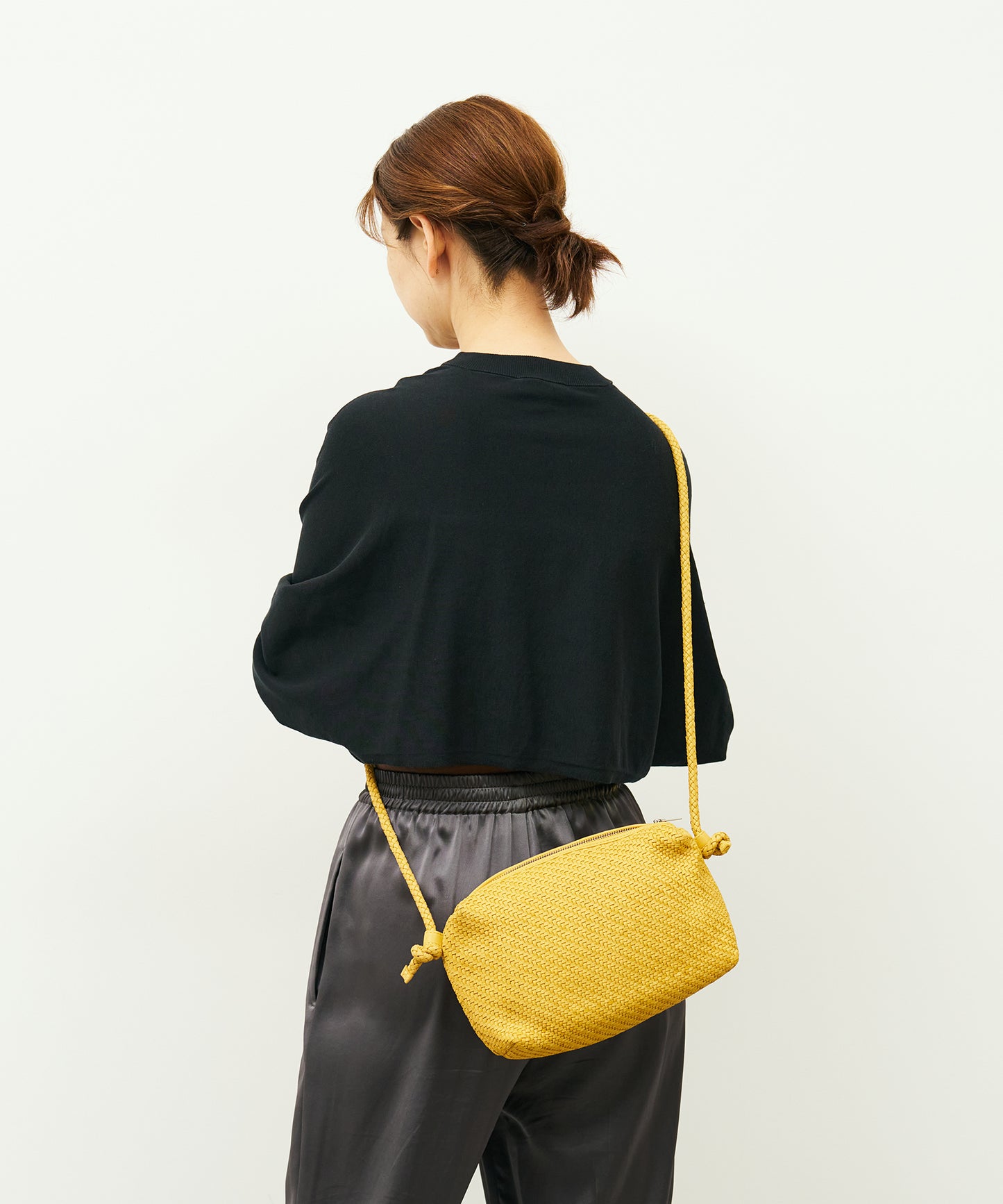 #60/ Barrel Shoulder M (mustard) / sheepskin "SHEEP MESH"