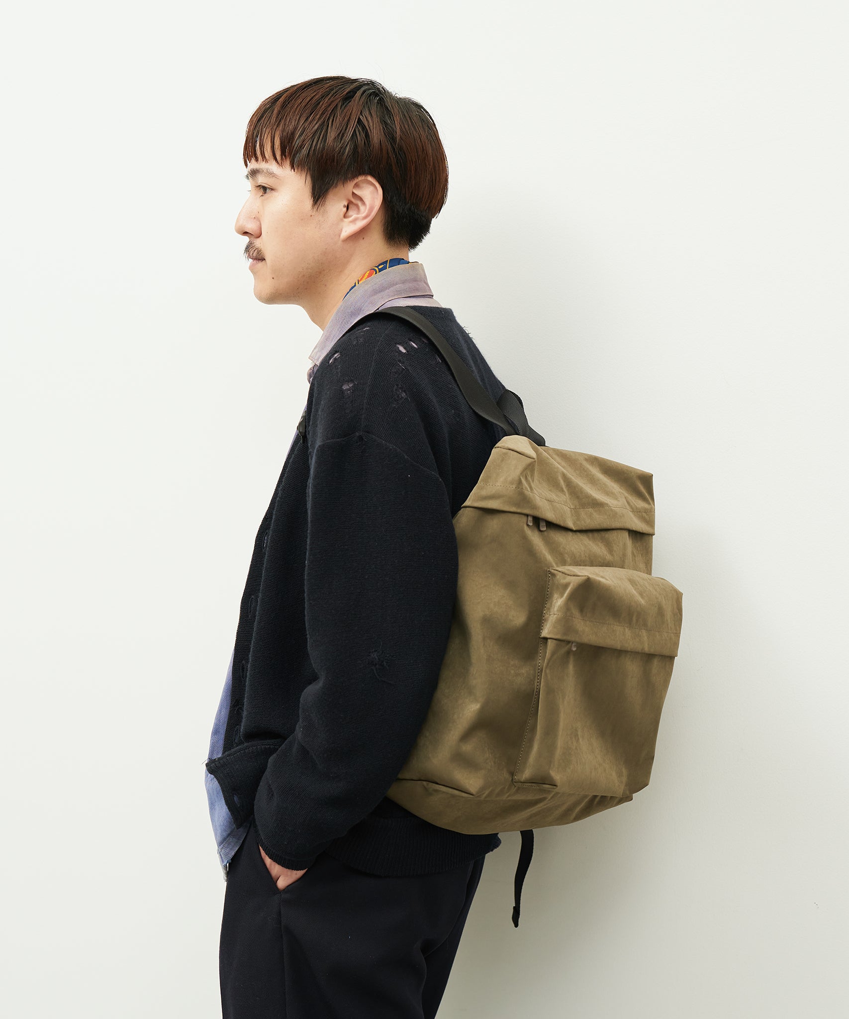 Lightweight Retro Box-Shaped Nylon Backpack – Made in Japan | REN​ – REN  WEB SHOP