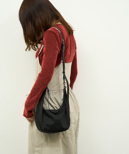 【9/6発売】Bolso de hombro redondo diario / nailon "Nylon de alta densidad" 