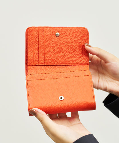 Postman wallet S - scarlet  / cowhide EN