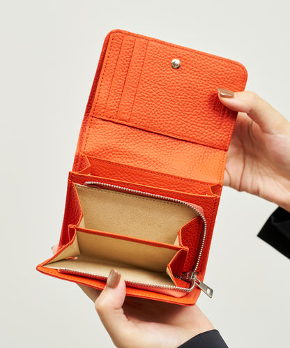 Postman wallet S - scarlet  / cowhide EN