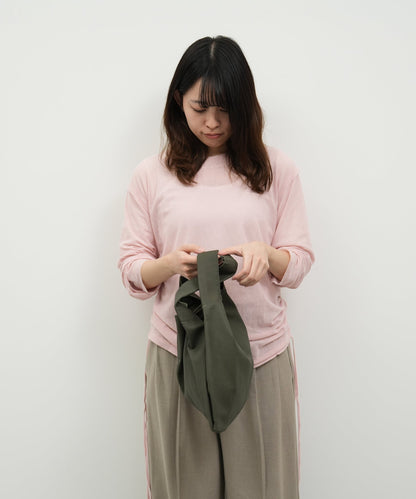 #11 / 2way Reji-bukuro S (olive) / goatskin "BARE"