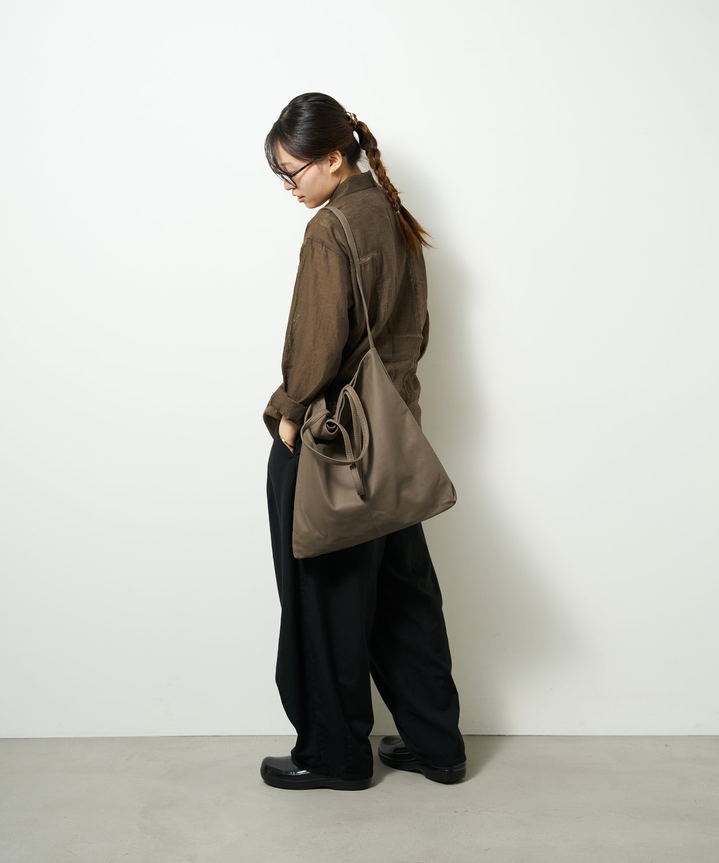 Flux Tote - Greige / goatskin Bare