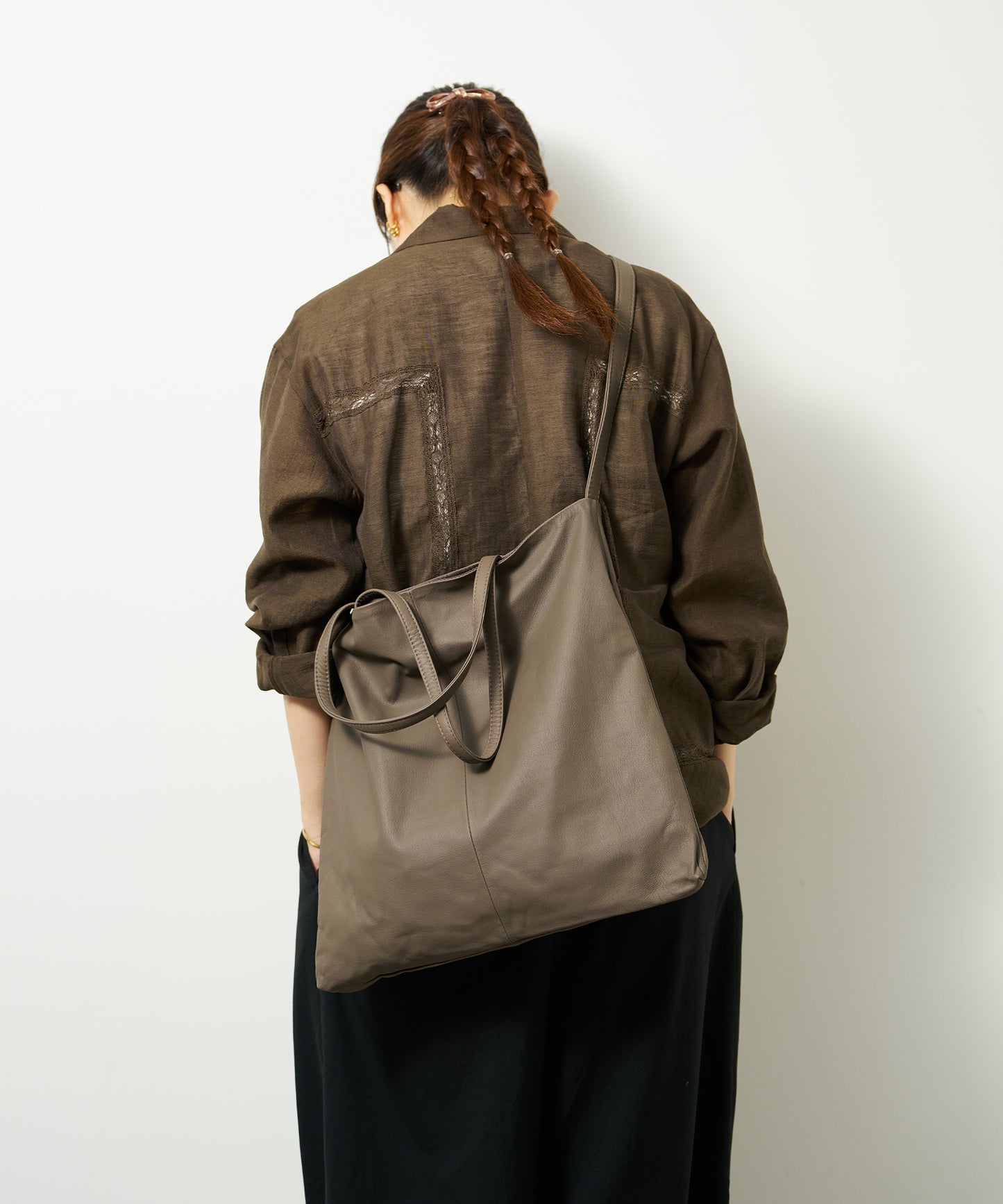 Flux Tote - Greige / goatskin Bare