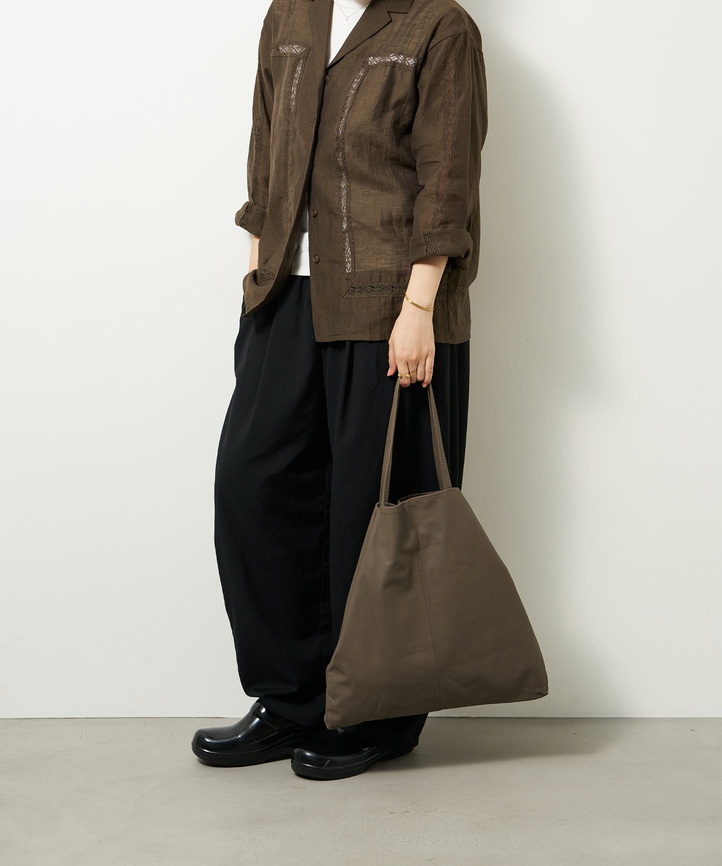 Flux Tote - Greige / goatskin Bare