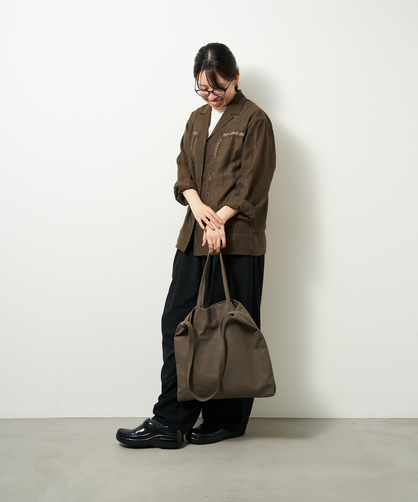 Flux Tote - Greige / goatskin Bare
