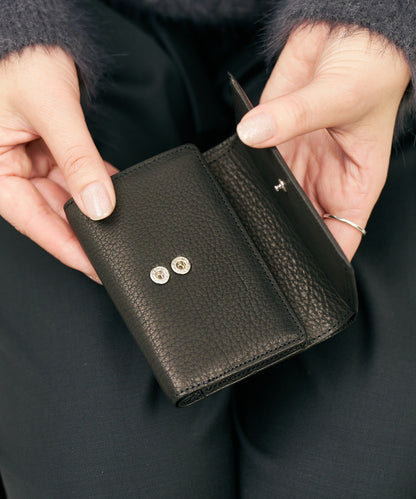 #55/ Key Merge Wallet (black) / cowhide "BABY BUFFALO"