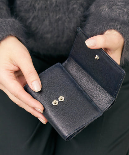 #55b/ Key Merge Wallet (indigo blue) / cowhide "BABY BUFFALO"