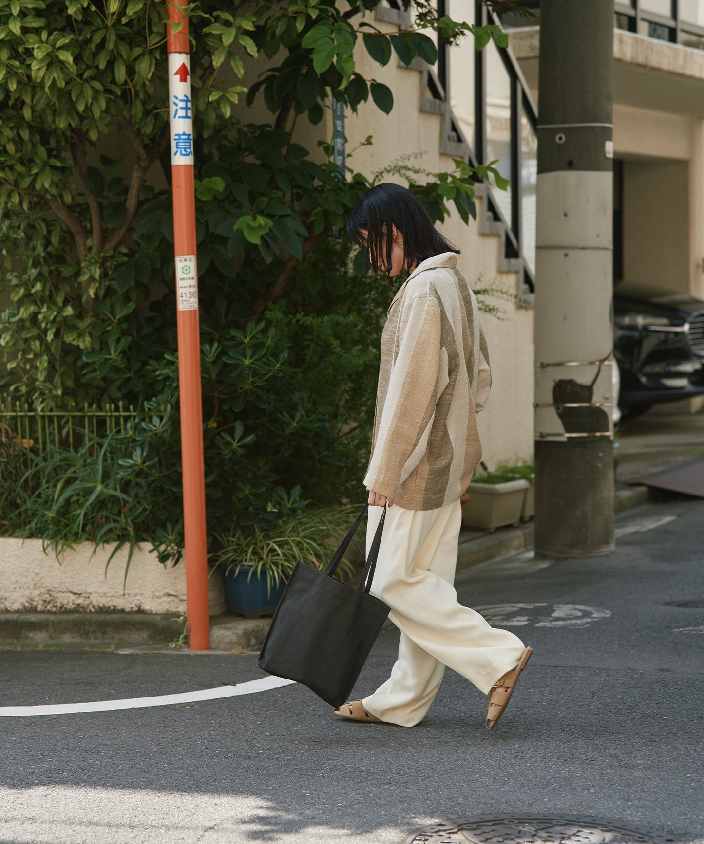 #30 / Document Tote Bag / Pigskin "HALLIE"