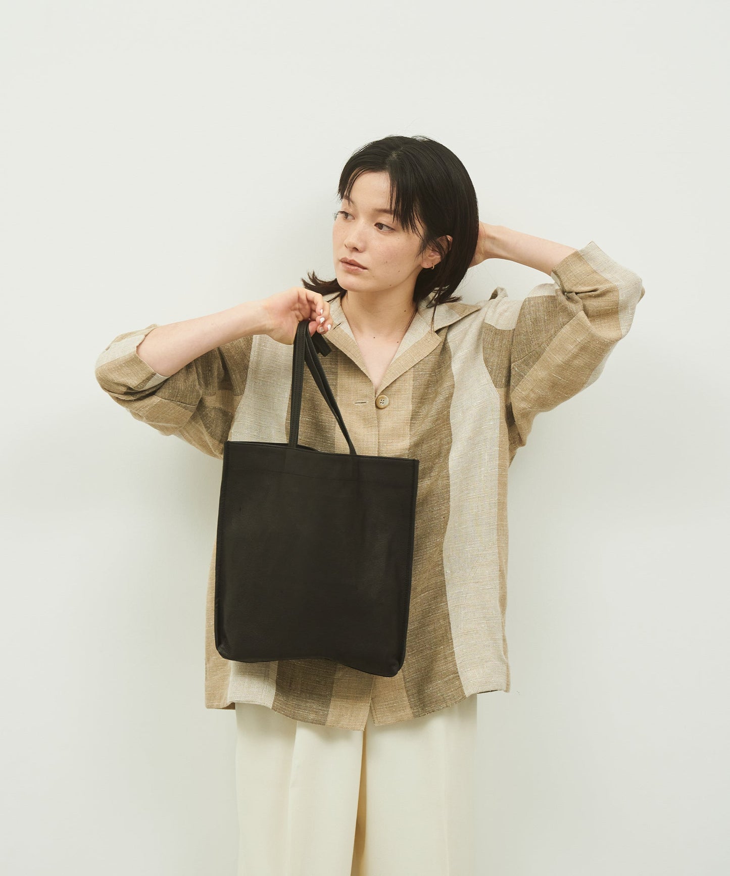 #30 / Document Tote Bag / Pigskin "HALLIE"